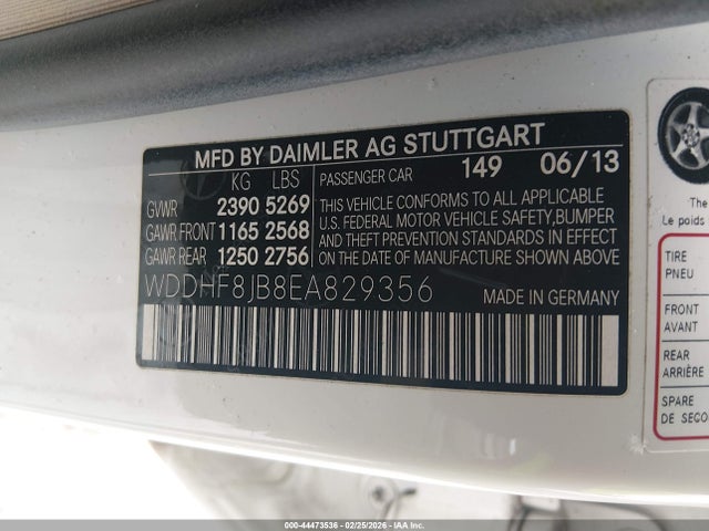 Продаж на аукціоні авто 2014 Mercedes-benz E 350 4matic, vin: WDDHF8JB8EA829356, номер лоту: 44473536