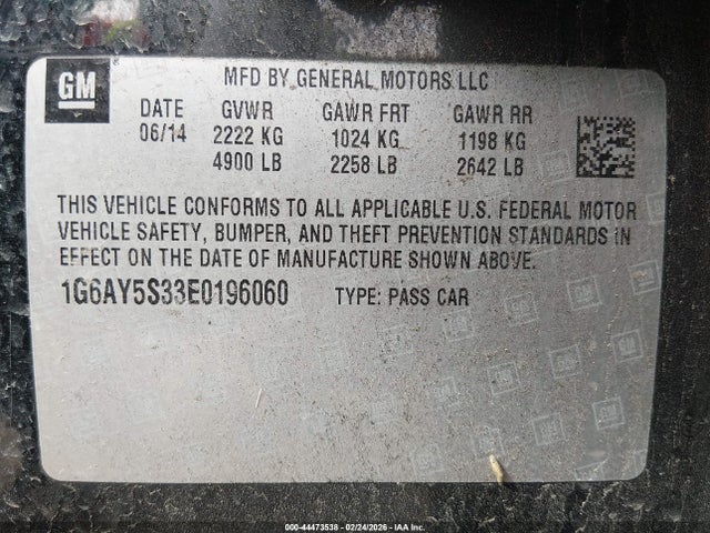 2014 CADILLAC CTS 1G6AY5S33E0196060 Photo 8