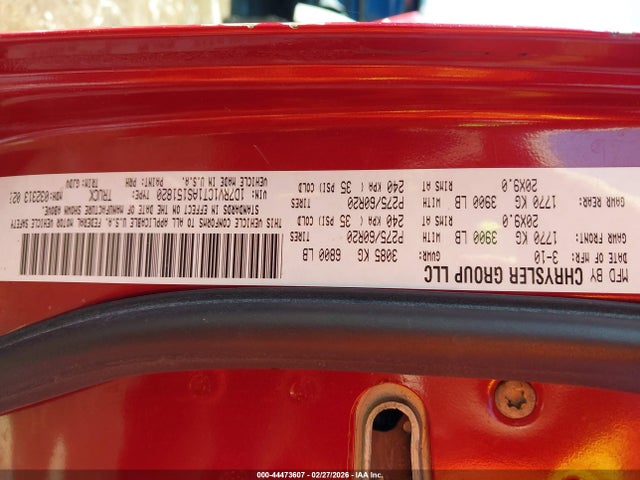 Aukcja sprzedaży 2010 Dodge Ram 1500 Laramie, vin: 1D7RV1CT1AS151820, numer aukcji: 44473607