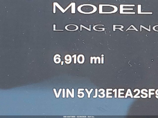 Aukcja sprzedaży 2025 Tesla Model 3 Long Range Rear-wheel Drive/standard Rear-wheel Drive, vin: 5YJ3E1EA2SF998887, numer aukcji: 44473695