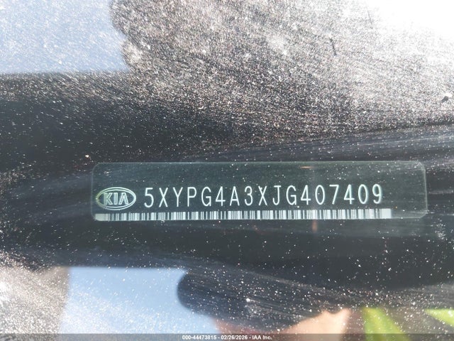 5XYPG4A3XJG407409 KIA Sorento 2.4l Lx