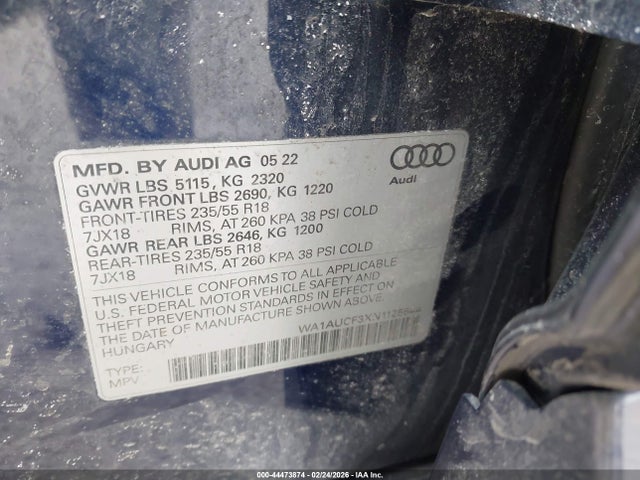 2022 AUDI Q3 WA1AUCF3XN1125644 Photo 8