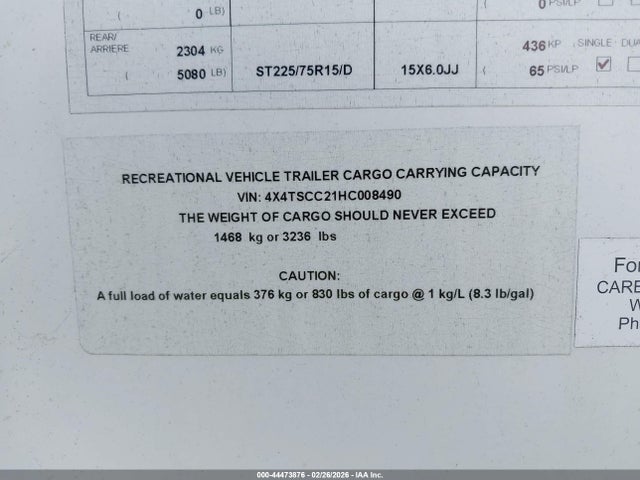 4X4TSCC21HC008490 Other Other
