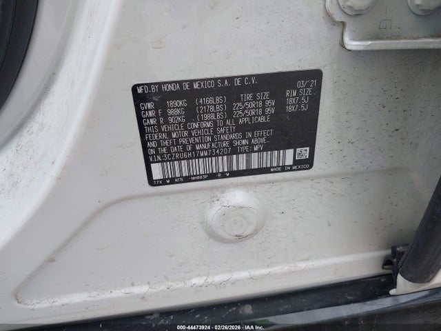 2021 HONDA HR-V 3CZRU6H17MM734207 Photo 8
