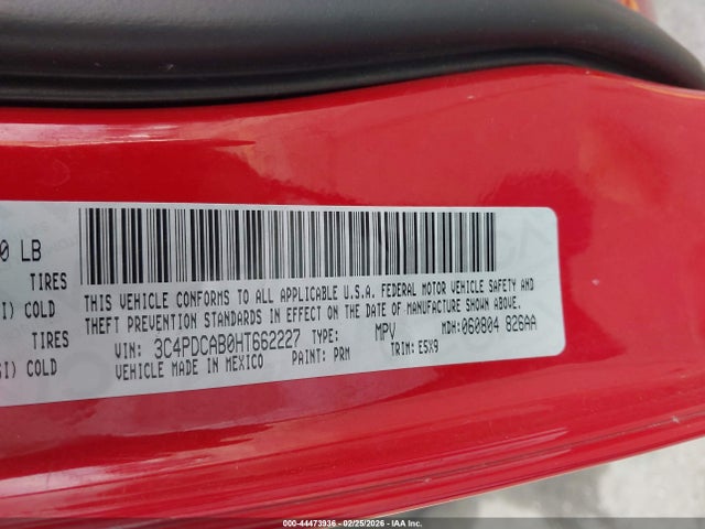 Dodge JOURNEY SE 2017 3C4PDCAB0HT662227 Image 9