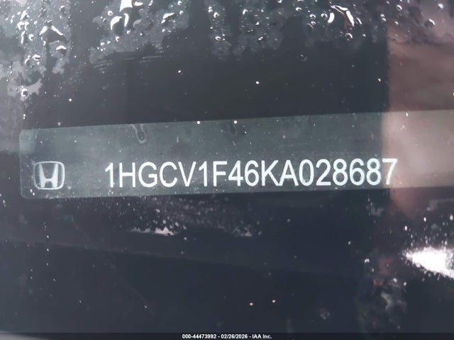 Aukcja sprzedaży 2019 Honda Accord Ex, vin: 1HGCV1F46KA028687, numer aukcji: 44473992