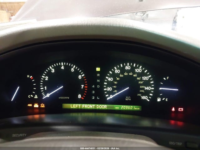44474031 :رقم المزاد ، JT8BH28F3W0108044 vin ، 1998 Lexus Ls 400 مزاد بيع