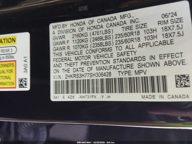 2025 HONDA CR-V 2HKRS3H77SH306428 Photo 8