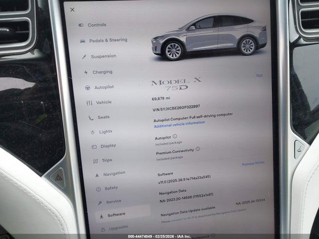 2016 TESLA MODEL X 5YJXCBE26GF022897 Photo 6