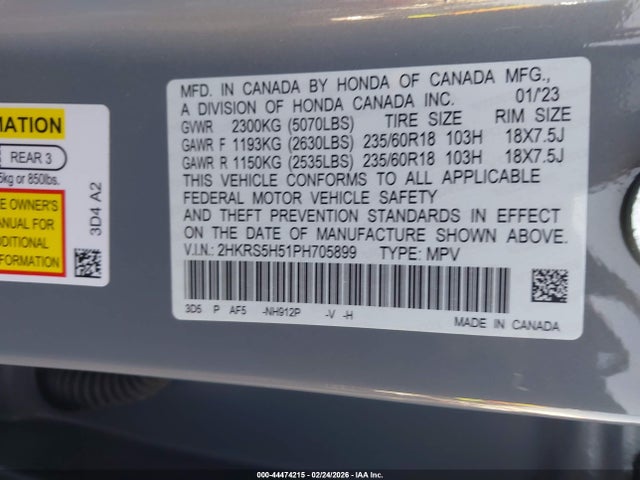 2023 HONDA CR-V HYBRID 2HKRS5H51PH705899 Photo 8
