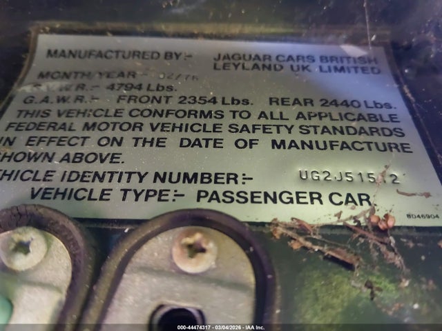 1976 JAGUAR XJ6 UG2J51512 Photo 9