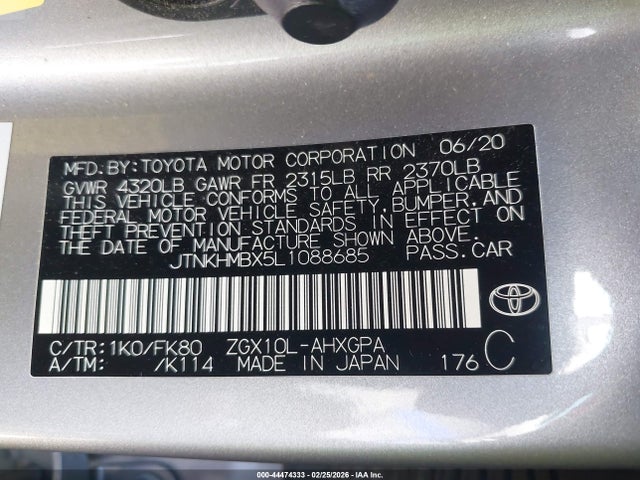 JTNKHMBX5L1088685 Toyota C-HR XLE
