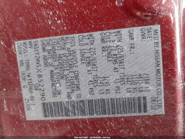 2018 NISSAN ROGUE HYBRID 5N1ET2MV5JC852290 Photo 8