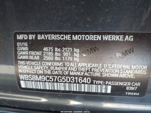 2016 BMW M3 WBS8M9C57G5D31640 Photo 8