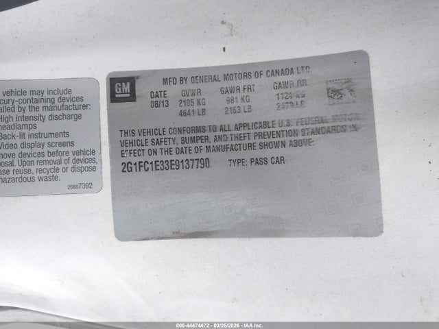 2014 CHEVROLET CAMARO 2G1FC1E33E9137790 Photo 8