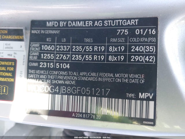 2016 MERCEDES-BENZ GLC 300 WDC0G4JB8GF051217 Photo 8