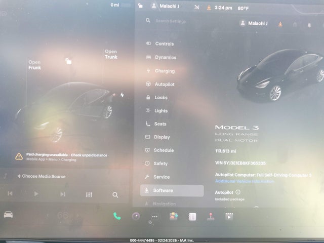 2019 TESLA MODEL 3 5YJ3E1EB8KF365335 Photo 6