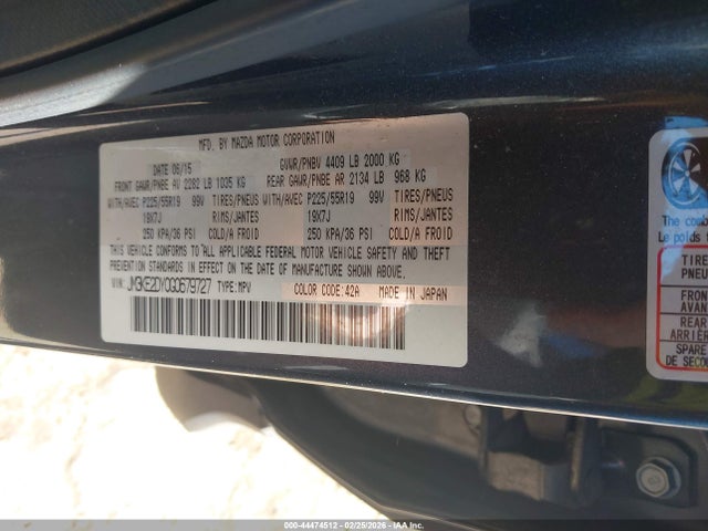Продажа на аукционе авто 2016 Mazda Cx-5 Grand Touring, vin: JM3KE2DY0G0679727, номер лота: 44474512