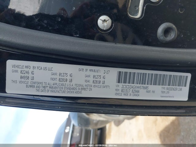Aukcja sprzedaży 2017 Dodge Challenger Sxt, vin: 2C3CDZAGXHH578605, numer aukcji: 44474562