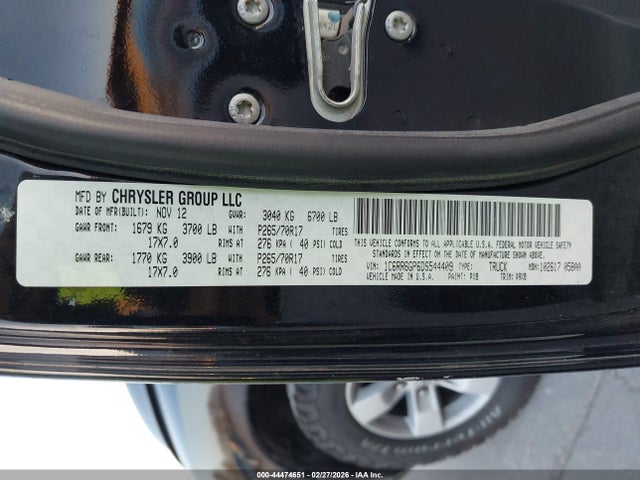 2013 Ram 1500 Slt მანქანა იყიდება აუქციონზე, vin: 1C6RR6GP6DS544409, აუქციონის ნომერი: 44474651