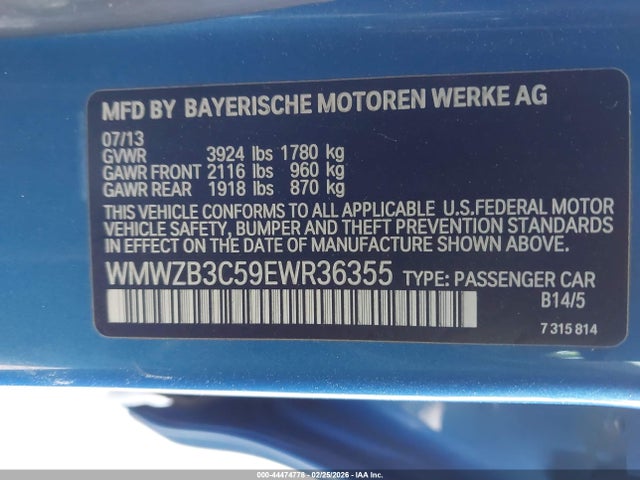 2014 MINI COUNTRYMAN WMWZB3C59EWR36355 Photo 8