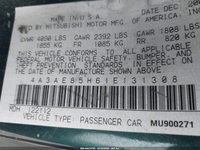 2001 MITSUBISHI ECLIPSE SPYDER 4A3AE85H61E131308 Photo 8