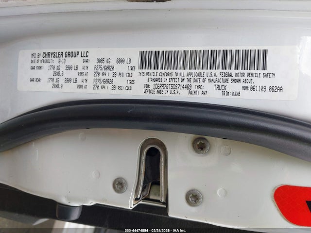 Aukcja sprzedaży 2013 Ram 1500 Big Horn, vin: 1C6RR7GT5DS714469, numer aukcji: 44474884