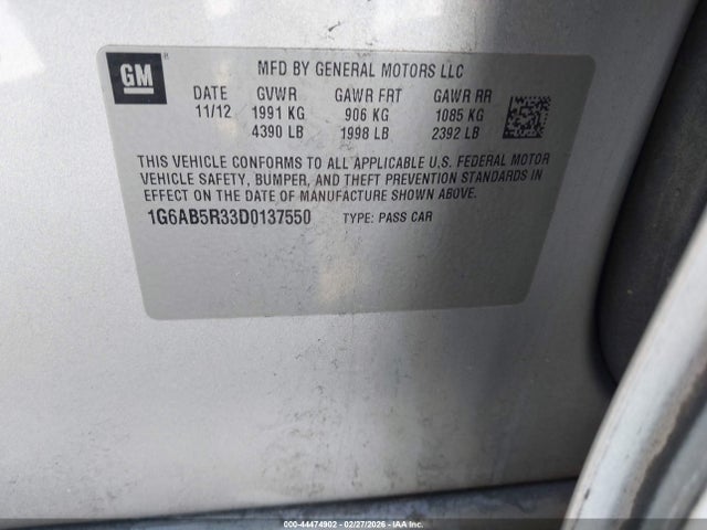 2013 CADILLAC ATS 1G6AB5R33D0137550 Photo 8