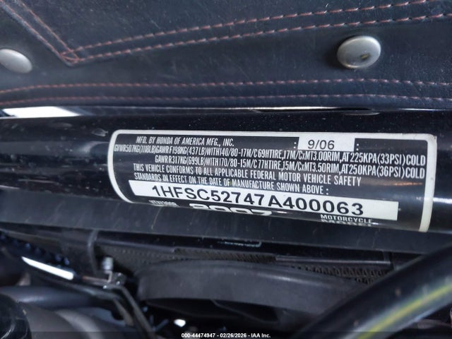 2007 HONDA VTX1300 1HFSC52747A400063 Photo 9