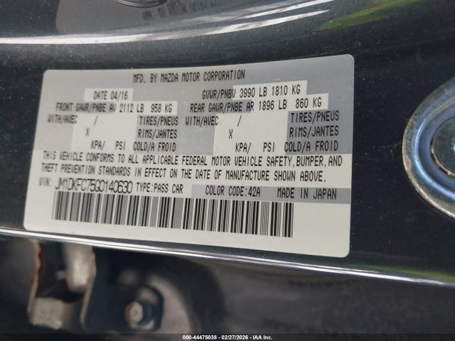 Mazda Cx-3 Touring 2016 JM1DKFC75G0140630 Image 9