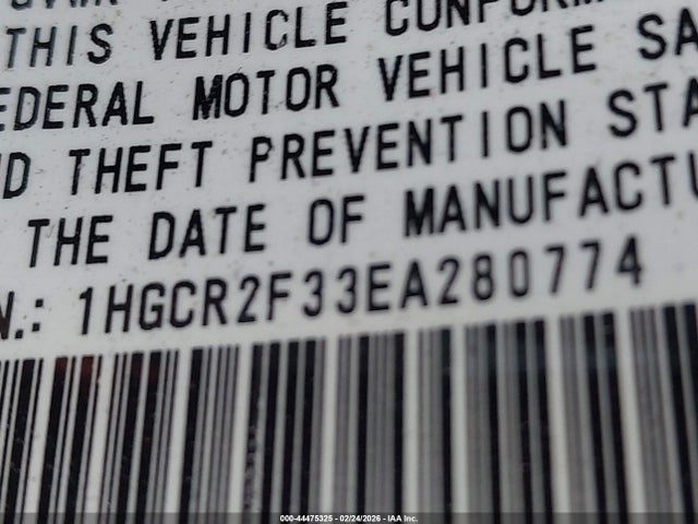 Honda ACCORD LX 2014 1HGCR2F33EA280774 Image 9