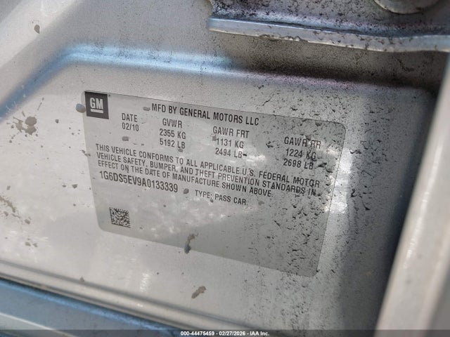 2010 Cadillac Cts Premium მანქანა იყიდება აუქციონზე, vin: 1G6DS5EV9A0133339, აუქციონის ნომერი: 44475459