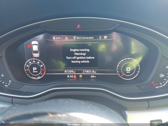 2017 Audi A4 2.0t Premium მანქანა იყიდება აუქციონზე, vin: WAUENAF40HN022583, აუქციონის ნომერი: 44475467