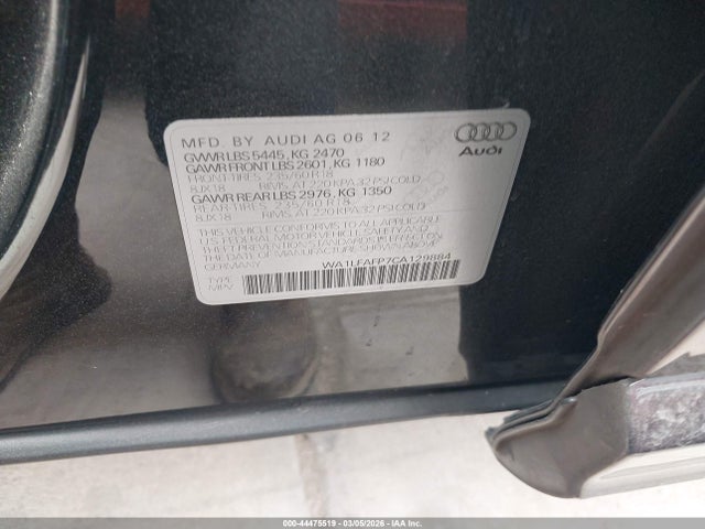 2012 AUDI Q5 WA1LFAFP7CA129884 Photo 8