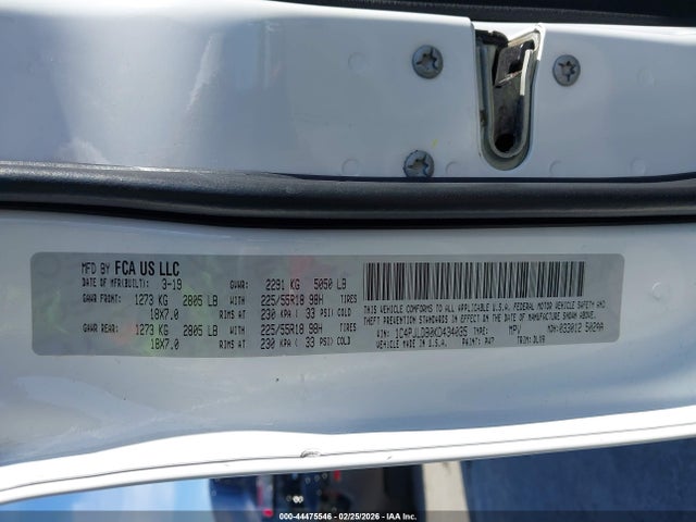 1C4PJLDB0KD434035 Jeep Cherokee Limited Fwd