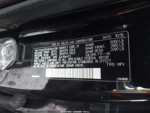 YV4A22PK0G1044390 Volvo Xc90 T6 Momentum