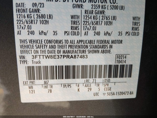 Ford Maverick Xlt 2023 3FTTW8E37PRA87483 Image 9