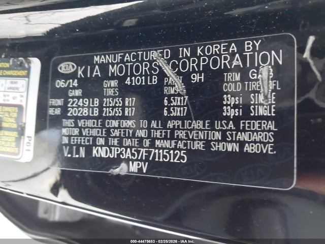 KNDJP3A57F7115125 KIA SOUL +