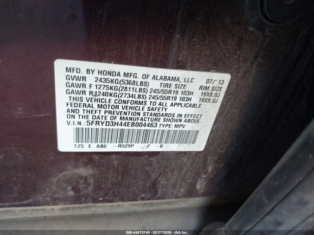 Aukcja sprzedaży 2014 Acura Mdx Technology Package, vin: 5FRYD3H44EB004463, numer aukcji: 44475748