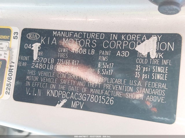 KIA Sportage Lx 2016 KNDPBCAC3G7801526 Image 9