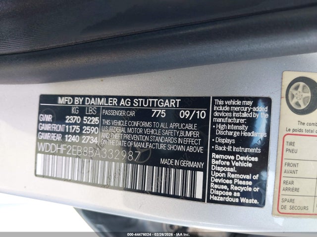 2011 MERCEDES-BENZ E 350 BLUETEC WDDHF2EB8BA332987 Photo 8