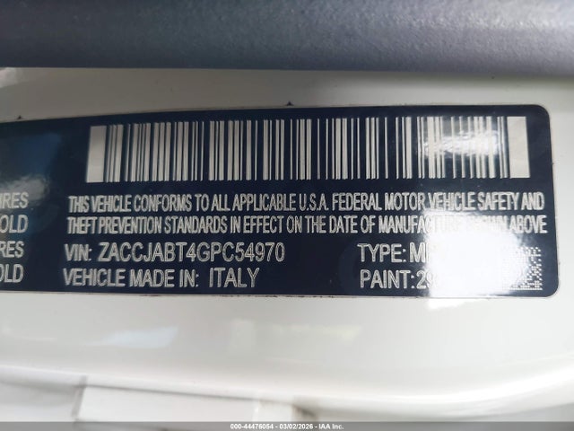 ZACCJABT4GPC54970 Jeep Renegade Latitude