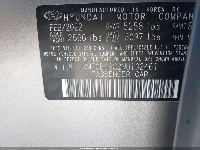 2022 GENESIS G80 KMTGB4SC2NU132461 Photo 8