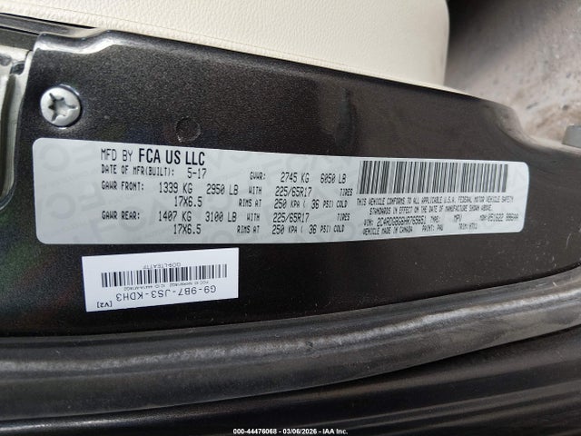2C4RDGBG6HR765651 Dodge Grand Caravan Se