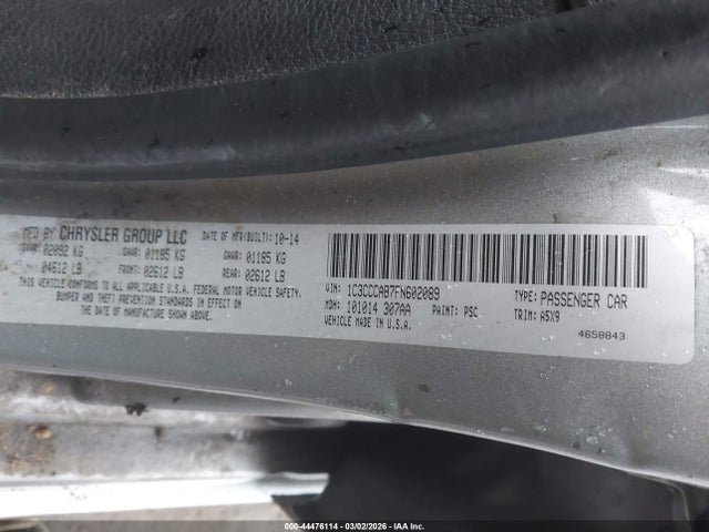 1C3CCCAB7FN602089 Chrysler 200 Limited