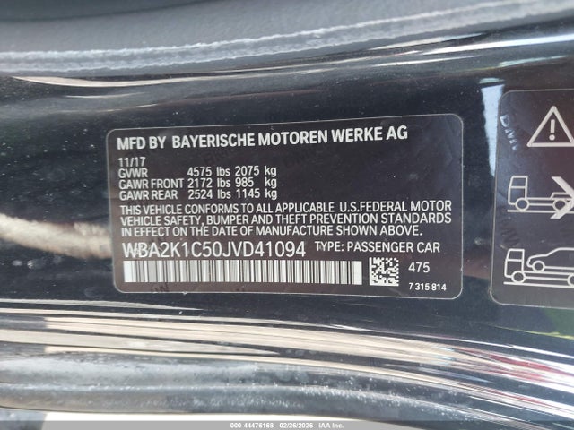 2018 BMW 230I WBA2K1C50JVD41094 Photo 8