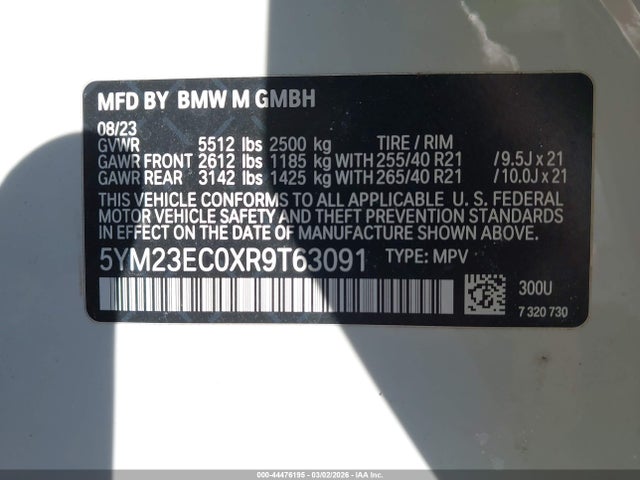 5YM23EC0XR9T63091 BMW X4 M