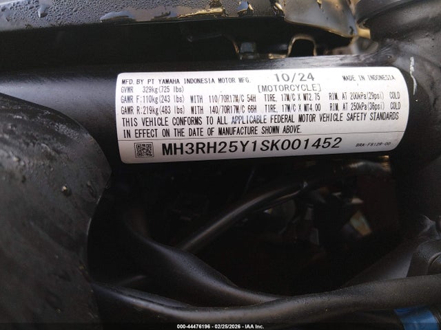 Yamaha Yfz320 Ac 2025 MH3RH25Y1SK001452 Image 10