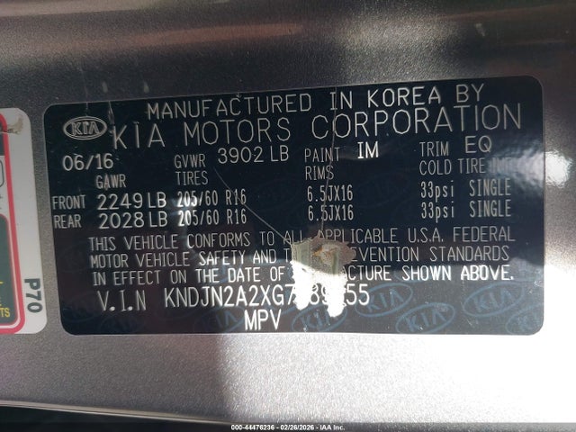 KNDJN2A2XG7389555 KIA Soul