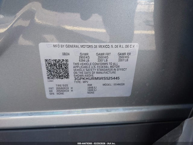 3GPKHURM5RS525445 Honda Prologue Ex